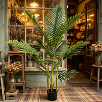 Großhandel Hochzeitsdekoration Künstliche Areca-Palme Plastik-Kunstpflanzen Dekorationen für Zuhause Restaurant Büro