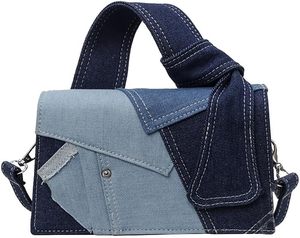 Sac à main carré de petite taille pour femme, texture premium, nouveau sac bandoulière tendance, sac fourre-tout patchwork, sac à la mode - Product Image 1