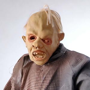 Maschera in Latex Divertente e Stravagante a Forma Umana Mutata con Capelli Diradati per Halloween, Cosplay, Costume e Feste in Maschera - Product Image 3