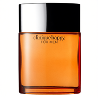 Clinique Happy for Men, Aroma Cítrico Fresco y Frutal Amaderado, 100 ml, Eau de Toilette en Spray, Botella de Vidrio, Mini Set de Viaje, Francia