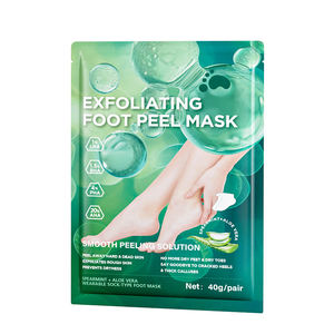 Vente en gros de <span class=keywords><strong>chaussettes</strong></span> de masquage des pieds avec logo personnalisé offre spéciale masque naturel et exfoliant pour les pieds peel de masquage des pieds original - Product Image 1