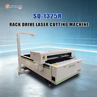 Machine de découpe et de gravure laser CO2 haute puissance 150W 300W 600W 1325 CCD pour acrylique, MDF, contreplaqué et crémaillère
