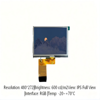 TMK 4,28 Zoll TFT LCD-Display 480x272 RGB ST7282A Hohe Helligkeit LED-Hintergrundbeleuchtung RTP Touchscreen 16,7M Farben Medizinisches Bedienfeld