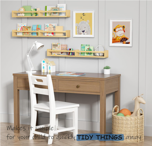 Estanterías Flotantes para <span class=keywords><strong>Libros</strong></span> Infantiles para <span class=keywords><strong>Pared</strong></span> con Barras Colgantes, Adecuadas para Dormitorios de Bebés, Niños Pequeños y Niños, Juego de Tres Piezas - Product Image 2