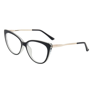 Cat Eye <b>Eyeglasses</b> <b>Frames</b> Full Rim Anti Blue Light Unisex 5018 Lightweight TR90 Metal Spring Hinges - Product Image 5
