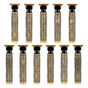 Recortadora Eléctrica Inalámbrica Recargable por USB de Acero Inoxidable T9 para Cabeza Rapada, 0 mm, para Hombre, con Soporte en Inglés para Uso en Hoteles - Product Image 1