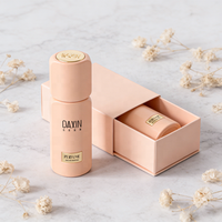 Flacon de parfum élégant personnalisé avec logo, 30 ml, 50 ml, flacon pulvérisateur en verre coloré unique, étiquette privée, atomiseurs de parfum ronds