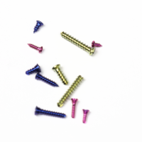 Plaque et vis maxillo-faciales en titane CANWELL 2,4 mm, plaque en L, implants maxillo-faciales pour chirurgie orthopédique, mini-plaque et vis