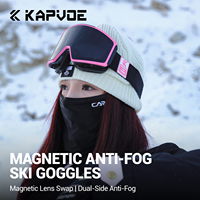 Nouvel arrivage de lunettes de ski OEM double lunettes de sport de neige coupe-vent protection UV400 cadre en PC lunettes de snowboard en vente