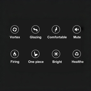 Toilettes portables australiennes haut <span class=keywords><strong>de</strong></span> gamme, carrées, sans couvercle, avec pulvérisation chauffante, évacuation en P-trap ou S-trap, pour hôtels - Product Image 6