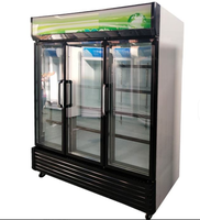 Vitrines de réfrigérateur de marque à faible de réfrigérateur transparents spacieux pour le magasin de franchise de boissons