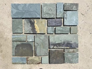Carreaux de pont en pierre imbriquée, <span class=keywords><strong>ardoise</strong></span> de pont en pierre pour bricolage Design, placage de pierre Flexible pour carreaux de sol - Product Image 3