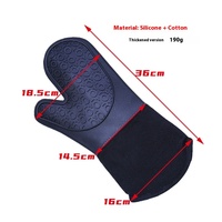 Gants en silicone épaissi et set de table étendu accessoires de cuisine pour la maison sans danger pour le four à micro-ondes