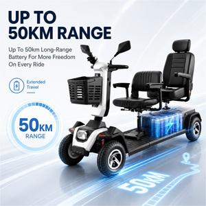 สกู๊ตเตอร์เคลื่อนที่ 4 ล้อ 950W 55Ah ระบบกันสะเทือนเต็มรูปแบบ ความเร็ว 15 กม./ชม. ระยะทาง 50 กม. รับน้ำหนักได้ 250 กก. รุ่น ES-L9 ES-L9 ES-L9 ES-L9 ขายส่ง - Product Image 3