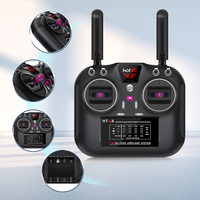 Hotrc HT-8A 2.4G 8CH FHSS Combo Radio RC Complet avec Boîtier pour Voiture RC, Bateau, Drone FPV, Avion à Voilure Fixe