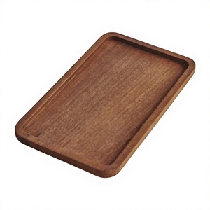 Bandeja de Desayuno con Asas, Ecológica, Recubierta con Polvo, Bandejas de Madera para Servir con Diseño Floral, Aptas para Lavavajillas y Microondas, para Uso Doméstico - Product Image 2