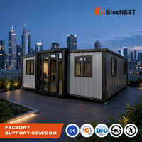 BlocNEST Maison Conteneur Extensible Préfabriquée Kit Villa Bungalow pour Camping Familial et Vie de Vacances