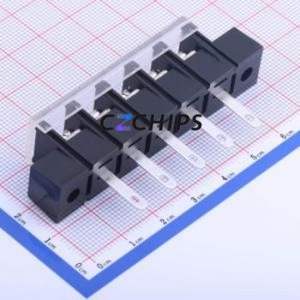 KF48HM-9.5-5P Barrier Terminal Block Through hole Component (THT),P=9.5mm Connector With Cover Plate 9.5mm 1x5P Straight Pin - Product Image 2