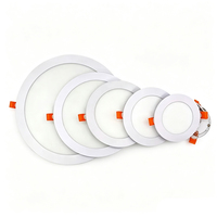 Plafonnier LED Rond Ultra Mince en Gros pour Usine, 3W à 24W, Encastré Intérieur, 3 Températures de Couleur, Spot Dimmable