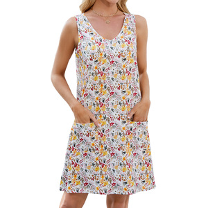 Vestido Holgado con Tirantes Estampado Nuevo de Primavera Verano JAC22 Sm2509 - Product Image 2
