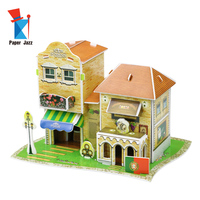Modèle de maison en mousse 3D à faire soi-même pour enfants - Construction en mousse 3D colorée à faire soi-même, puzzle, jouets cadeaux, apprentissage de l'enfance pour la décoration de la maison