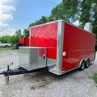 Remorque de concession Voiture-restaurant mobile Remorque de nourriture avec équipements de cuisine complets Bar mobile Camion de nourriture entièrement équipé