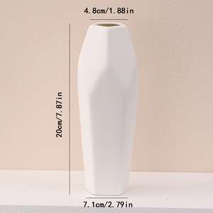New Arrival Geometric Shape Creative Design Ceramic <b>Vase</b> for Living Room Dining Table Dried Flower Display Decoration - Product Image 6