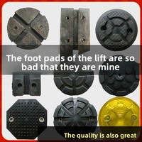 4-teilige Heavy Duty Car Lift Mats 2-Pfosten-Gummi-Jack-Pads mit Auto-Truck-Hub heber Zubehör Fahrzeugteile und Zubehör