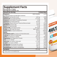 Tablet Multivitamin Grosir - Kompleks Vitamin Lengkap untuk Kesehatan Keluarga, Tersedia Kemasan Label Pribadi