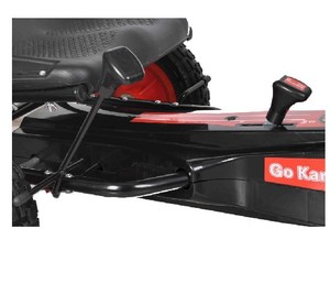 Air Jet pedale Go Kart verde per bambini grafica sportiva sulla carenatura anteriore, sedile avvolgente regolabile, cerchi a 4 raggi 10 'ruota EVA - Product Image 4