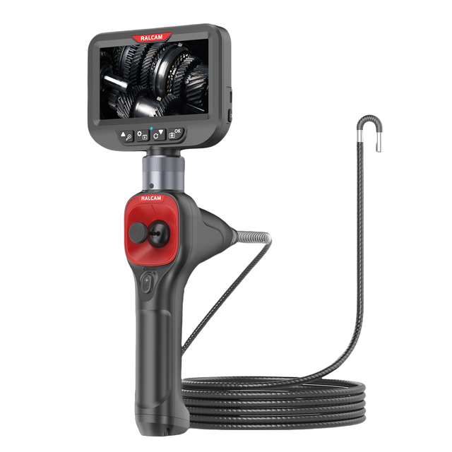 Portable Handheld HD Inspection Camera Articulating Borescope, Ip67 Waterproof Industrial Endoscope Borescope