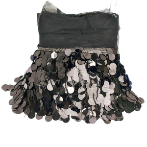 <span class=keywords><strong>Robe</strong></span> de danse latine à franges circulaires de 18 cm avec paillettes et dentelle hydrosoluble, accessoires vestimentaires - Product Image 3