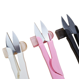 Ciseaux de couture et de broderie multicolores en acier à haute teneur en carbone, coupe-fil en U, ciseaux de tailleur pour travaux manuels - Product Image 3