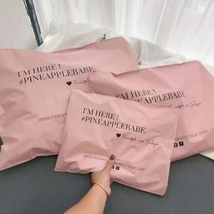 Sobres de Envío de Polietileno Coextruido Rosa, Ecológicos, Reciclables, Diseño Personalizado, para Camisetas, Sudaderas, Zapatos y Calcetines - Product Image 1