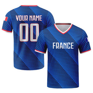 Maillot <span class=keywords><strong>de</strong></span> football personnalisé 2026 – T-<span class=keywords><strong>shirt</strong></span> uniforme national imprimé à manches courtes – Cadeaux pour supporters – Tailles S-4XL – Argentine, Brésil, Espagne, <span class=keywords><strong>France</strong></span> - Product Image 5