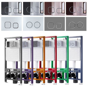 Citerne de chasse d'eau murale dissimulée en PEHD moderne pour toilettes, double chasse, volume réglable 3L-9L - Product Image 3