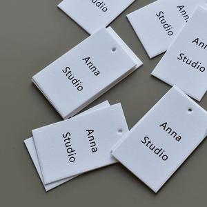 Luxus benutzer definierte Logo Kleidung Tags grüne Karte Kleidung Etikett Spezial papier hängen Tags für <span class=keywords><strong>T</strong></span>-<span class=keywords><strong>Shirt</strong></span> Jacke <span class=keywords><strong>Business</strong></span> recycelbare Schuhe - Product Image 3