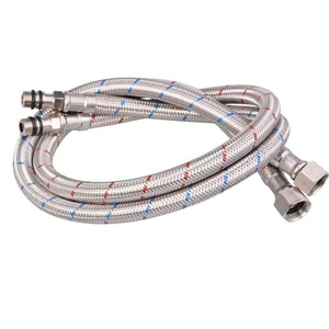 ก๊อกน้ำห้องครัว ก๊อกน้ำห้องน้ำ สำหรับเกลียว M10 (10 มม.) X 1/2" BSP ข้อต่อก๊อกน้ำแบบยืดหยุ่น ชุดเปลี่ยน DIY ท่อเฟล็กซี่ - Product Image 1
