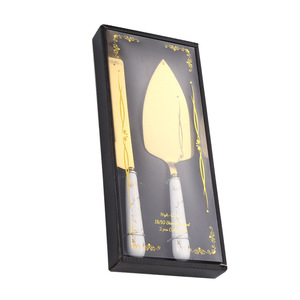 Ensemble de spatules et couteaux en acier inoxydable avec manche en céramique, antiadhésifs, pour la pâtisserie, les gâteaux, les pizzas et le service des sandwichs - Product Image 2