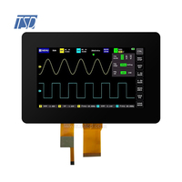 7 ''7 pulgadas Air Tape Bonding 1024x600 Resolución IPS LVDS USB I2C Interfaz LCD Pantalla táctil