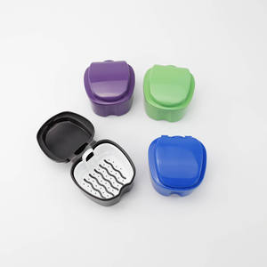 Custodia per vassoio dentale in plastica a doppio strato portatile personalizzata per la conservazione della protesi - Product Image 6