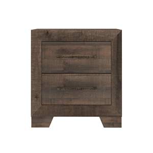 DB Wallace Bay Plinz, mesita de noche marrón de 2 cajones, mesa auxiliar moderna europea antigua de lujo para apartamento, uso en Hospital, Panel de madera - Product Image 3