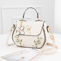 Sacs à main pour femmes en cuir PU à bas prix de gros, fabricants chinois, sac bandoulière unique à fleurs pour femmes
