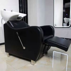 Sillón Lavacabezas Negro para Salón y Lavabo Negro - Liquidación Clásica de Sillón Lavacabezas para Salón de Peluquería 2022 - Product Image 4