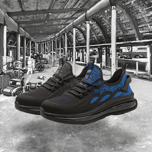 American Standard Steel Toe Microfiber Leather Upper Anti-smash Puncture-proof Lightweight <b>Work</b> <b>Safety</b> <b>Shoes</b> - Product Image 2