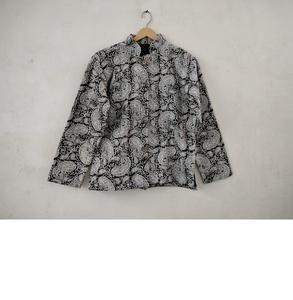 Veste courte en coton respirant brodée en dentelle Vêtements ethniques bohèmes pour femmes Vêtements faits à la main pour festival Été Hiver - Product Image 1