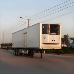 JT Refrigerated Van Trailer For Cold Freeze Seafood Vegetables Meat/ice Cream Loading