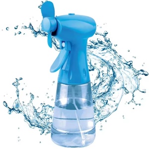 Mini Ventilador Portátil con Rociador de Agua de Enfriamiento Rápido, Funciona con Pilas AA y Incluye una Botella con Rociador de Agua - Product Image 2