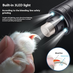 Dreileichter elektrischer Nagels chl eifer für Katzen und Hunde TPR & Plastik bürsten für exklusive Tierhandlungen - Product Image 4