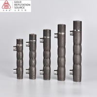 Manchon de scellement métallique haute résistance et durable avec revêtement en zinc et ouvertures latérales pour la connexion des barres d'armature en acier et l'assemblage structurel
